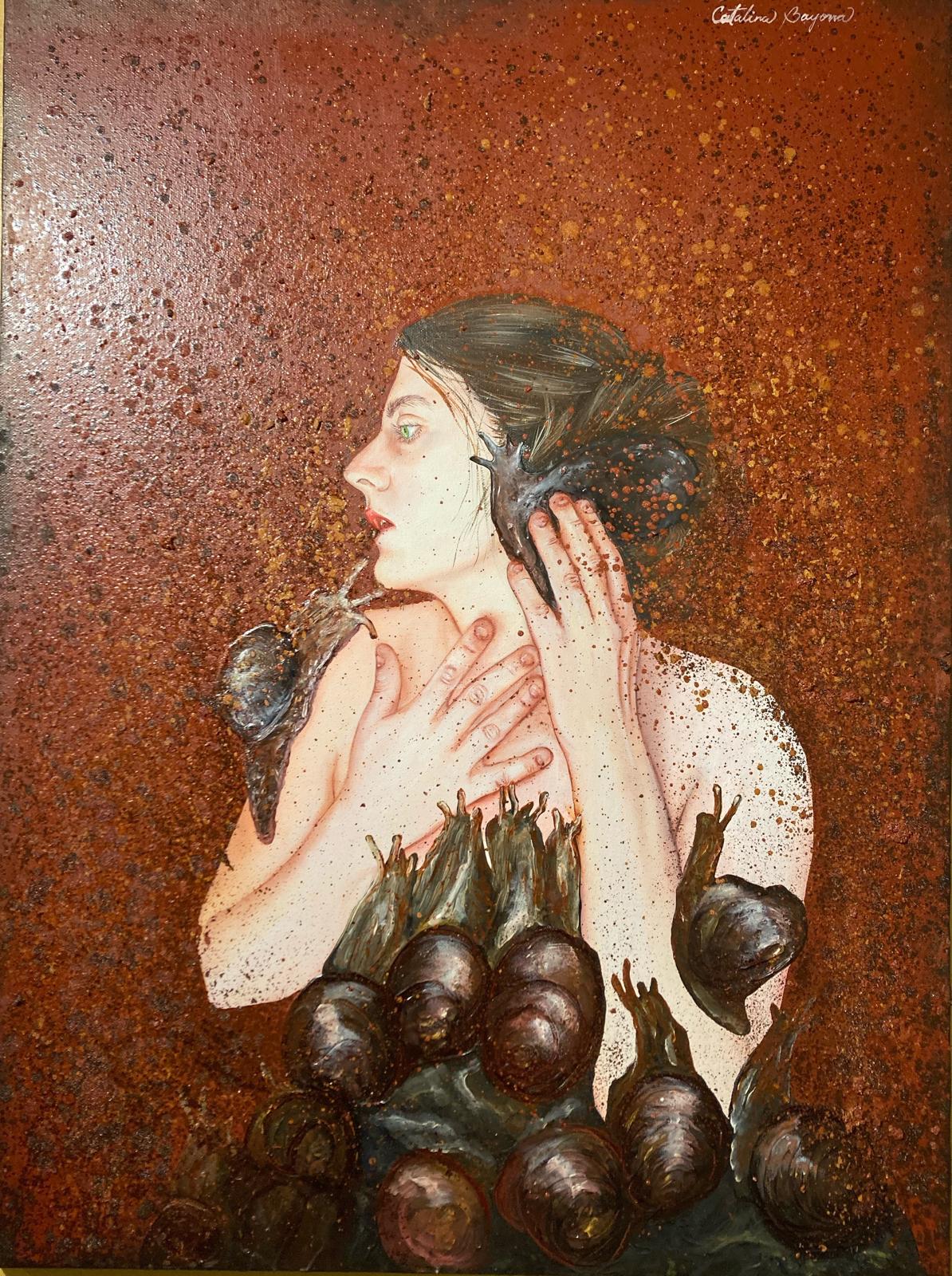 Woman with Snails, by Catalina Gold